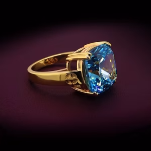 Bombay Quartz C&D 9ct Gold Bombay Signature Ring | 4 Claw Set