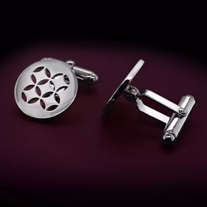 C&D Sterling Silver Art Deco Cuff Links