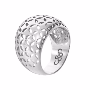 C&D Sterling Silver Art Deco Ring