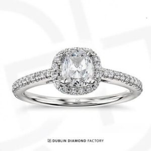 0.80ct Round Brilliant Cut Halo Diamond Ring