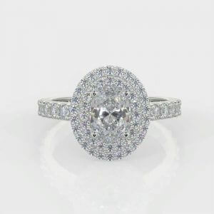 0.80ct Oval Brilliant Cut Diamond Ring