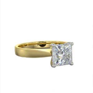 1 x 0.60ct  Princess Cut Solitaire Diamond Ring
