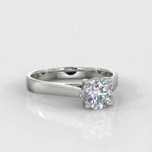 1 x 0.60ct Round Brilliant Cut Solitaire Diamond Ring