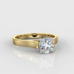 1 x 1.00ct Round Brilliant Cut Solitaire Diamond Ring