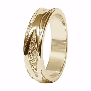 Signature Trinity Forever Love Knot Celtic 14ct Gold Wedding Band