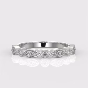 Round Brilliant Cut Claw Style Setting Wedding Ring