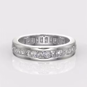 Round Brilliant Cut Diamond Illusion Style Setting Wedding Ring