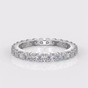 Round Brilliant Cut Claw Style Setting Wedding Ring