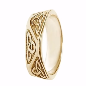 Signature Trinity Knot Celtic 14ct Gold Wedding Band
